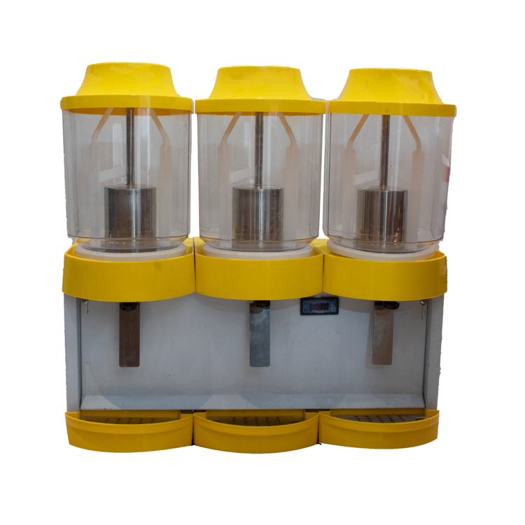 شربت سرد کن سه مخزنه نیک سرما | دستگاه نگهدارنده و خنککن نوشیدنی با موتور قدرتمند و بدنه استیل