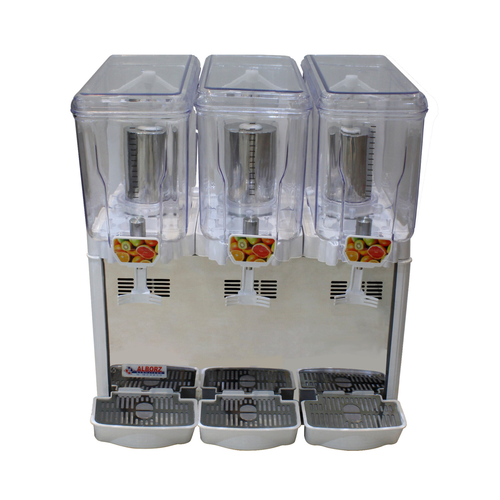 شربت سرد کن سه مخزنه البرز | دستگاه خنککن نوشیدنی صنعتی با موتور قدرتمند و طراحی مقاوم