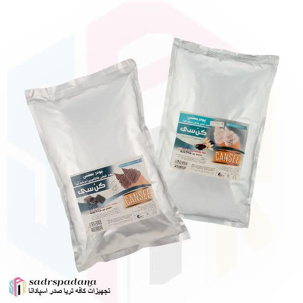 پودر بستنی کن سی Cansee | پودر بستنی مخصوص دستگاه بستنی قیفی با طعم خامه‌ای و کیفیت بالا | فروشگاه صدر اسپادانا